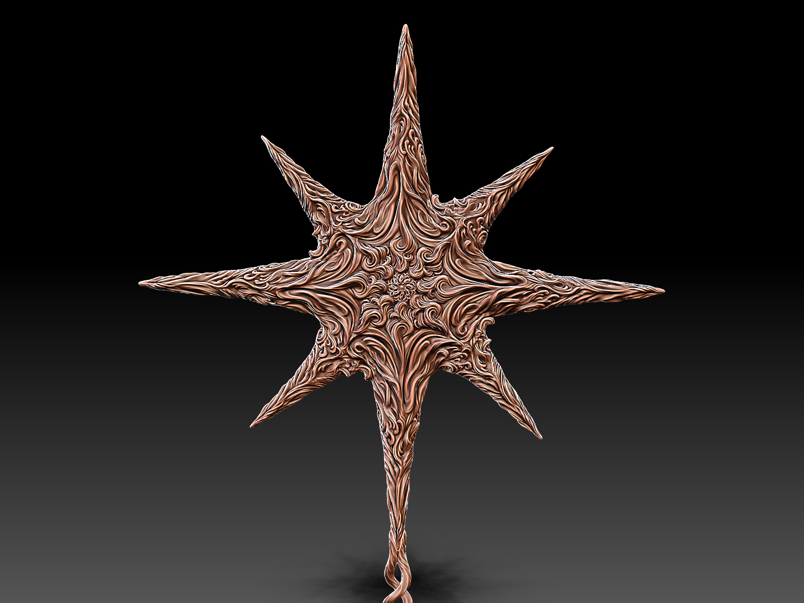 Christmas Star. Digital Sculpting for 3D-Printing and Production